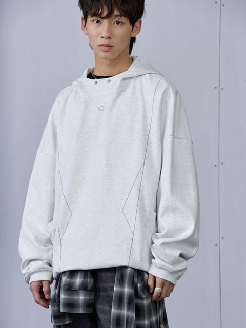 【ARCH by ROARINGWILD】GEOMETRIC LOOSE FIT HOODIE