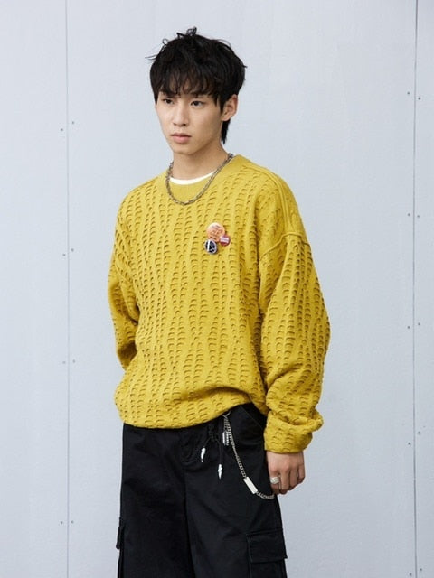 【ARCH by ROARINGWILD】FISH SCALE PATTERN SWEATER