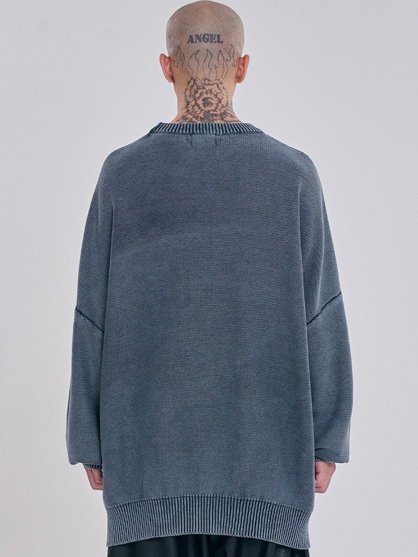 【AJOBYAJO】Total Logo Washed Sweater