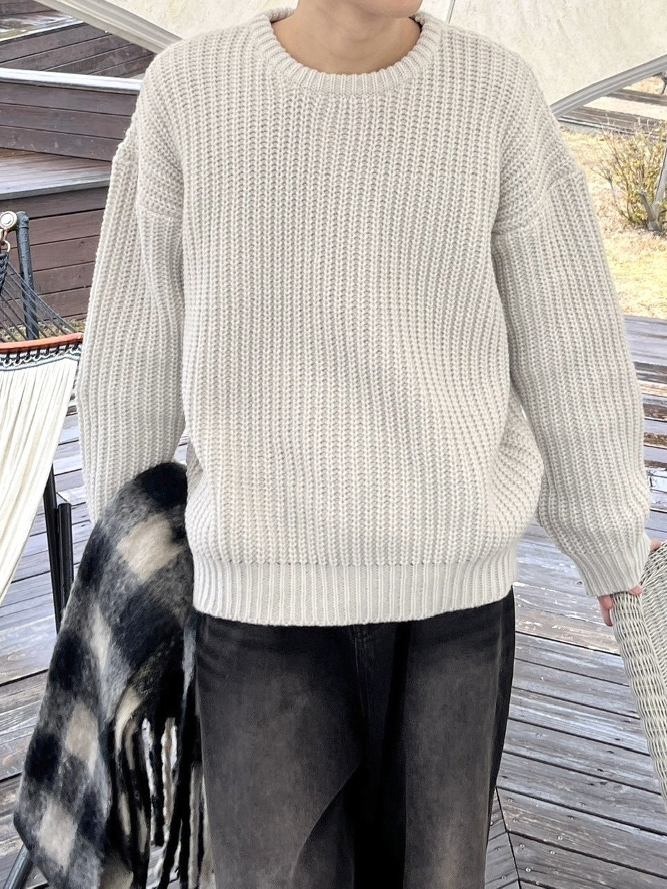 受注制【youll】waffle knit (2color)