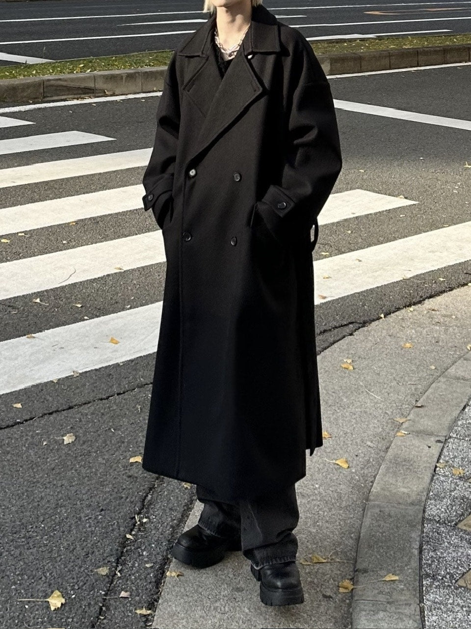 大阪店WEB限定【Chikashitsu +】oversized wool double coat (2color)