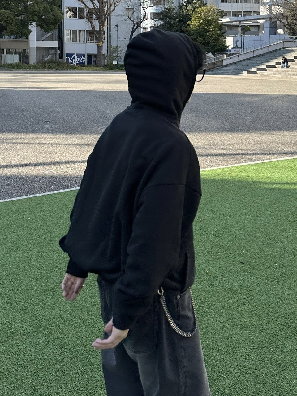 大阪店WEB限定【Chikashitsu +】damage arm warmer hoodie (3color)