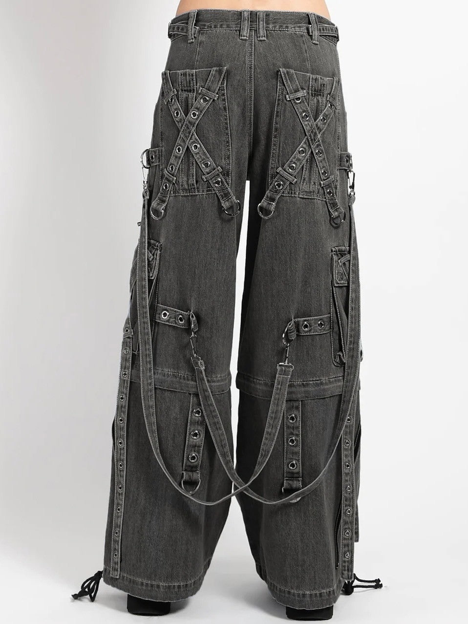 12/31再入荷【TRIPP nyc】X-STRAP PANTS[JM7144M] / 【トリップ エヌワイシー】2wayストラップボンテージジップオフデニムワイドパンツ