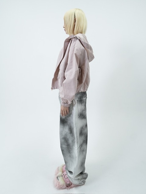 受注制【nmtc +】paint denim wide pants