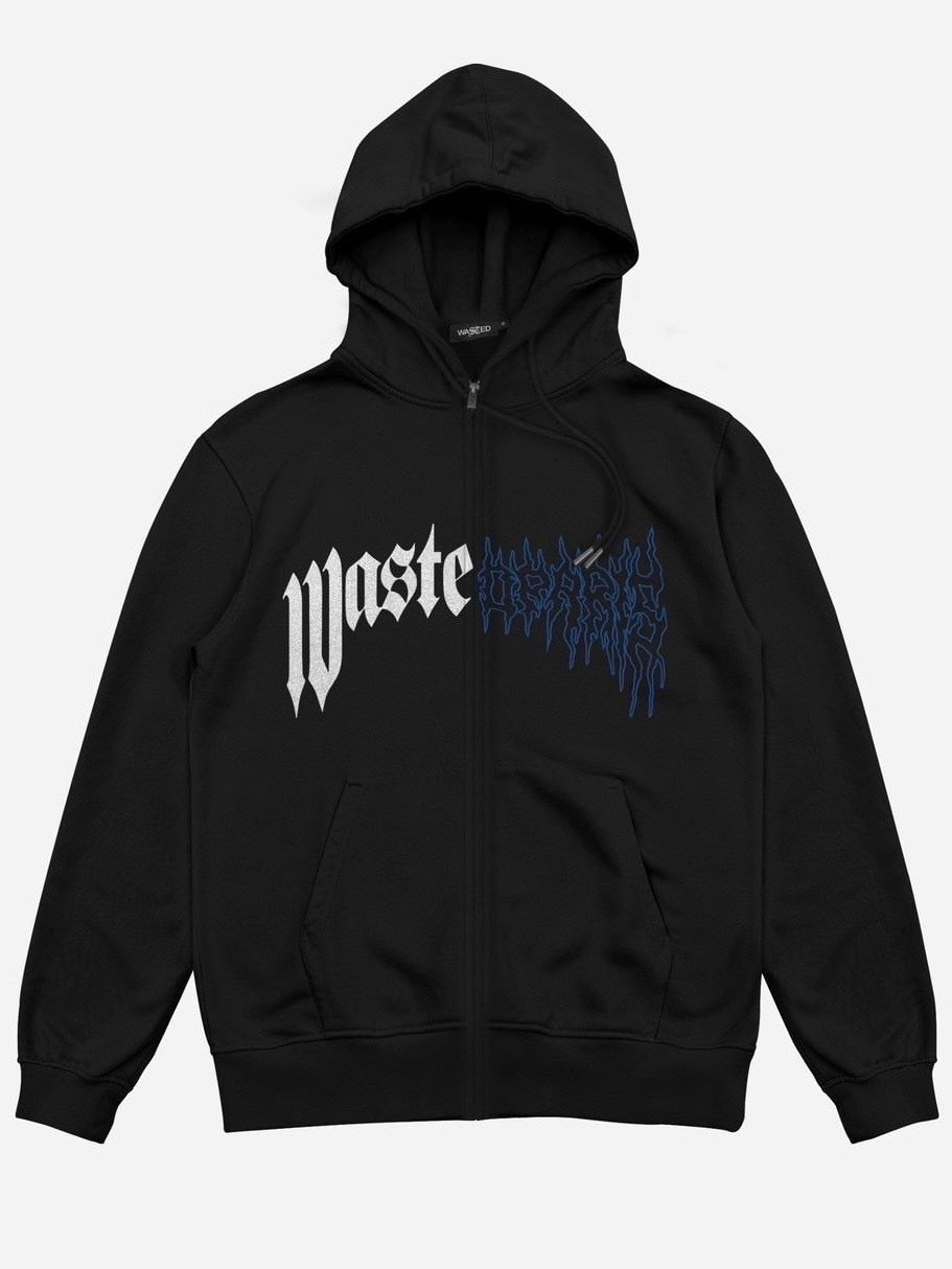【WASTED PARIS】HOODIE ZIP DARK PITCHER