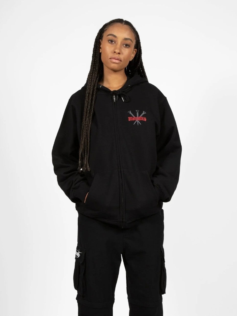 【WASTED PARIS】HOODIE ZIP STAKE