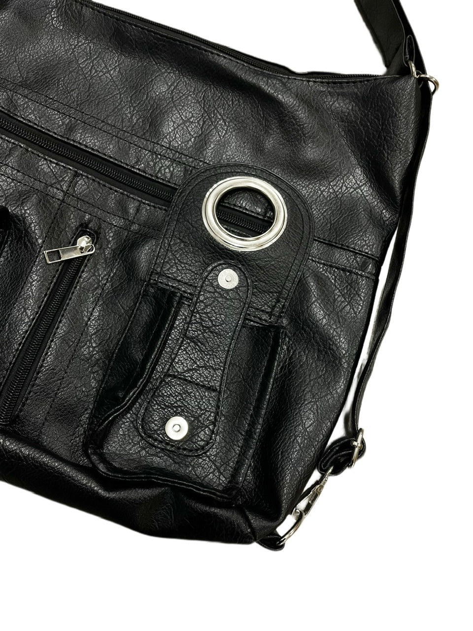 受注制【Never mind the XU】3way ring leather bag / 【ネバーマインドザエックスユー】スリーウェイリングショルダーバッグミニバッグパックハンドバッグ