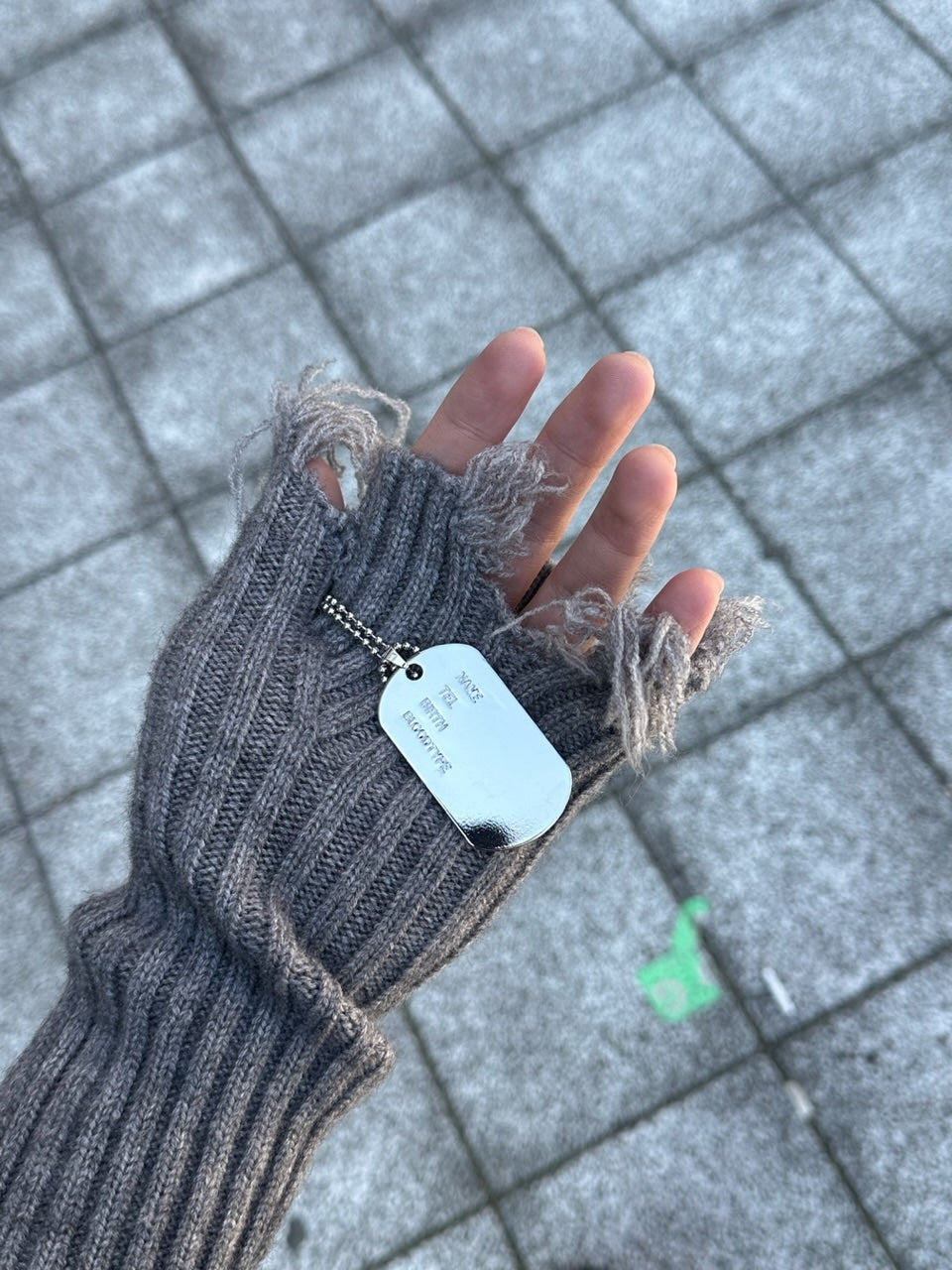 大阪店WEB限定【Chikashitsu +】dog tag necklace