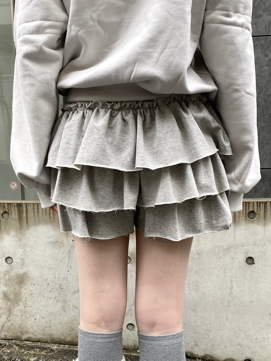 受注制【nmtc +】frill mini skirt (3color) / 【エヌエムティーシープラス】フリルミニスカート