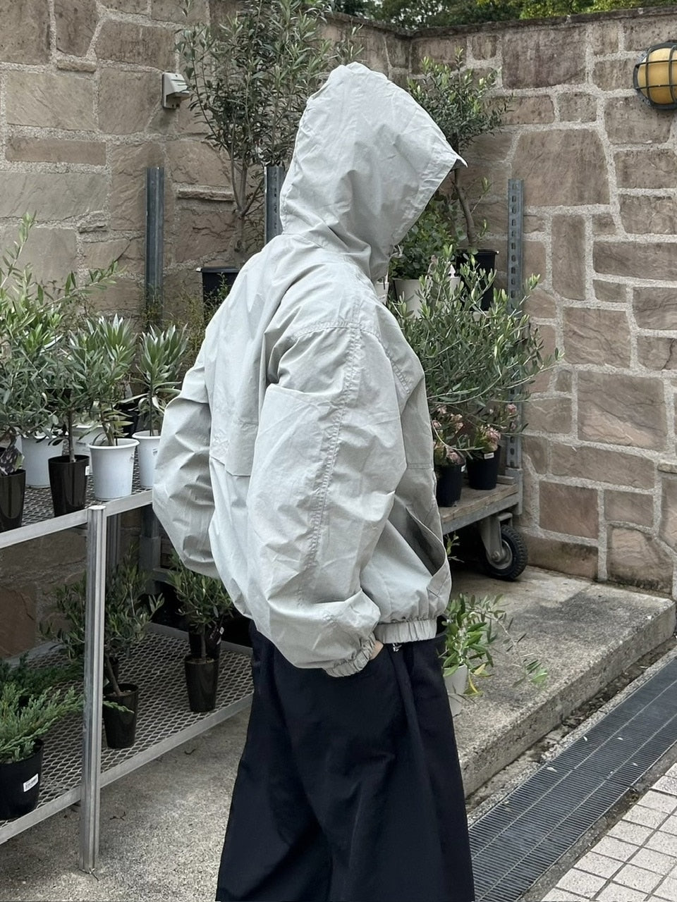 受注制【youll】nylon hooded blouson (2color)