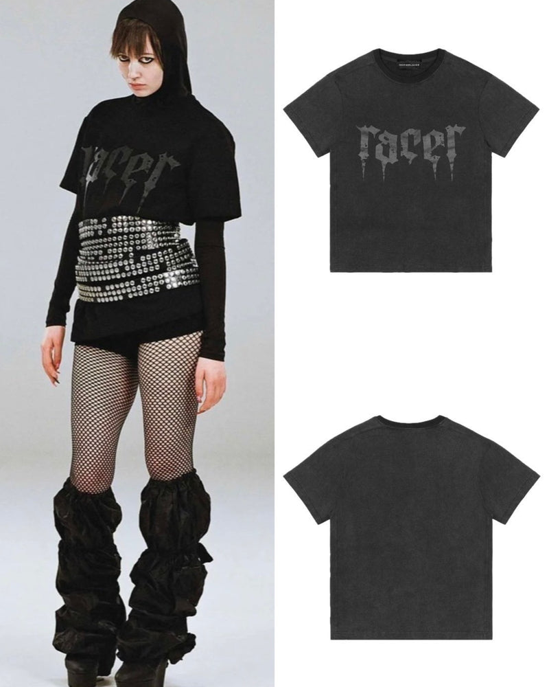 【RACER WORLDWIDE】Print Panel T-Shirt