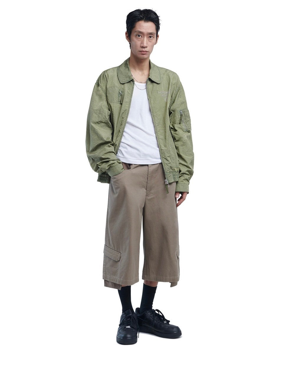 【NOMANUAL】NYLON FLIGHT JACKET