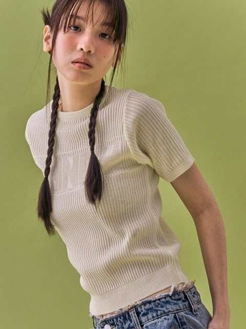 【FANCY CLUB】INNOCENCE KNIT TEE