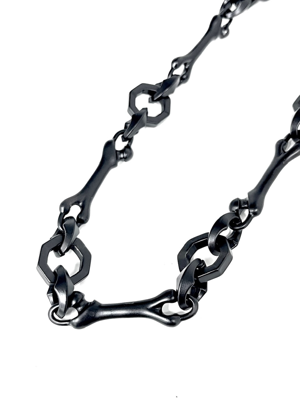 受注制【Never mind the XU】black bone wallet chain