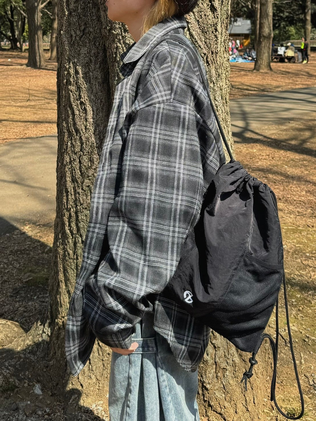 受注制【Chikashitsu +】oversized check shirt