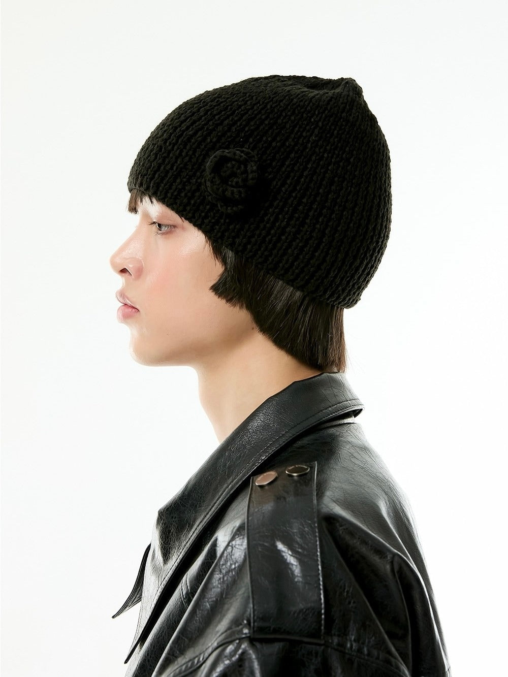 【ESC STUDIO】rose beanie made by mom and aunt