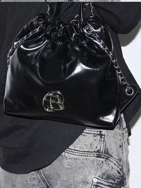 【BLACK PURPLE】Muffin multi bag 2 colors