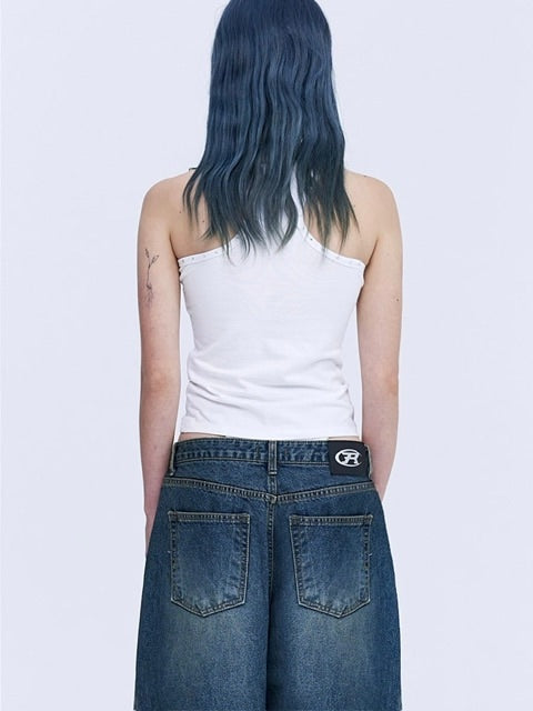 【ROCK CAKE】Crystal Hotfix Sleeveless