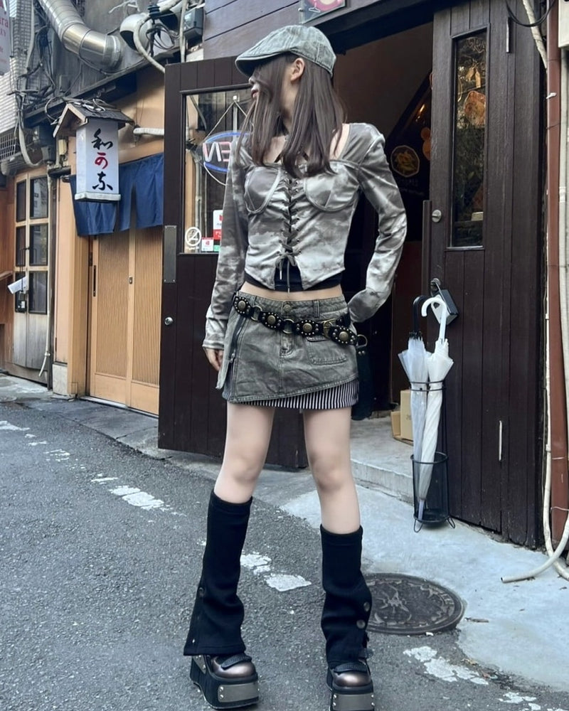 受注制【Never mind the XU】western belt (2color)