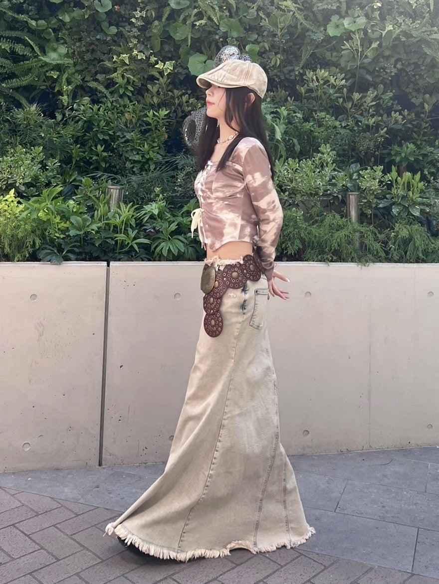 受注制【Never mind the XU】western wide belt (2color)