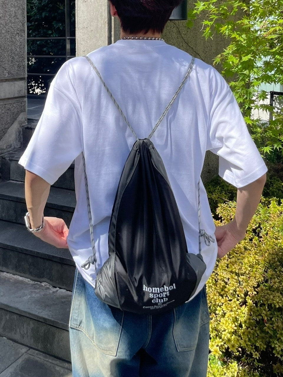 受注制【Chikashitsu +】logo graphic t-shirt 2 (3color) / 【チカシツプラス】グラフィックロゴプリント半袖Tシャツ