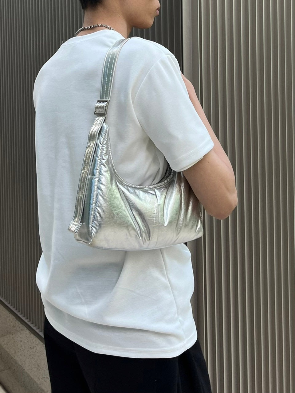 受注制【Chikashitsu +】compact stitch rib t-shirt (3color) / 【チカシツプラス】コンパクトステッチリブ半袖Tシャツ