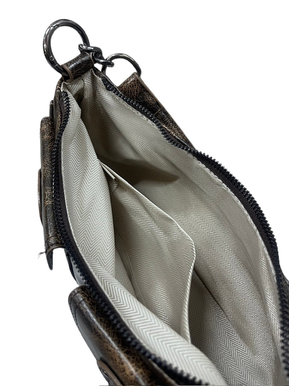 受注制【Never mind the XU】pocket leather belt bag (2color)