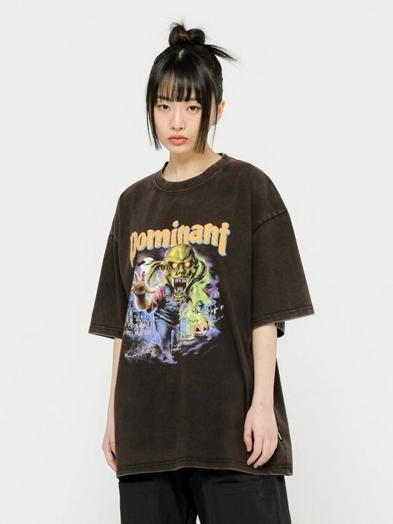【DOMINANT】Vintage Washing Goosebumps Tee