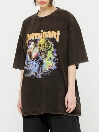 【DOMINANT】Vintage Washing Goosebumps Tee