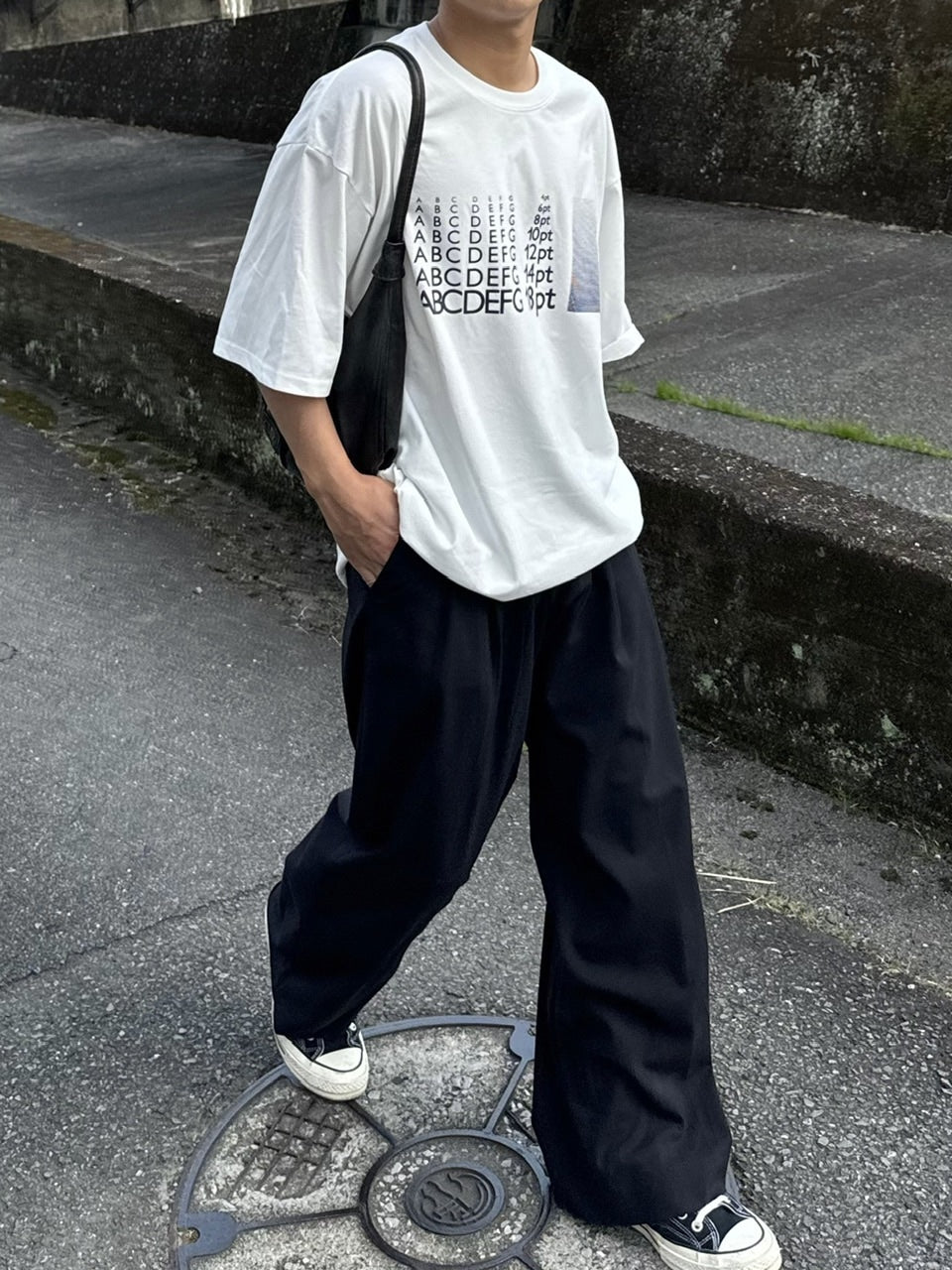 受注制【RENOL】point size tee