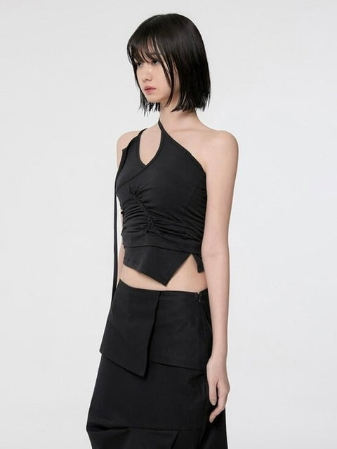 【FLAREUP】[SET] Handmade Twisted Layered Top