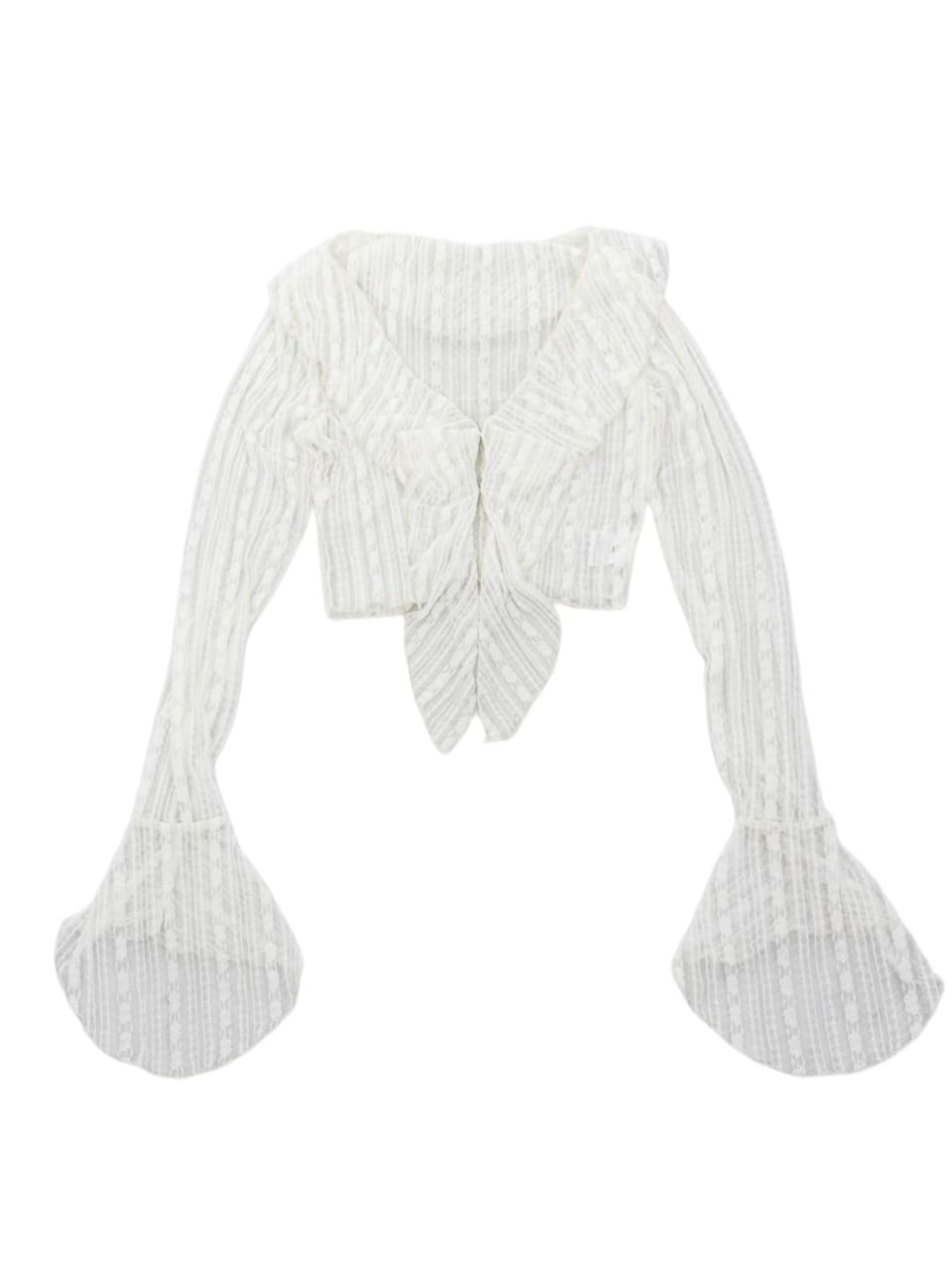【Never mind the XU】frill lace cardigan (2color)