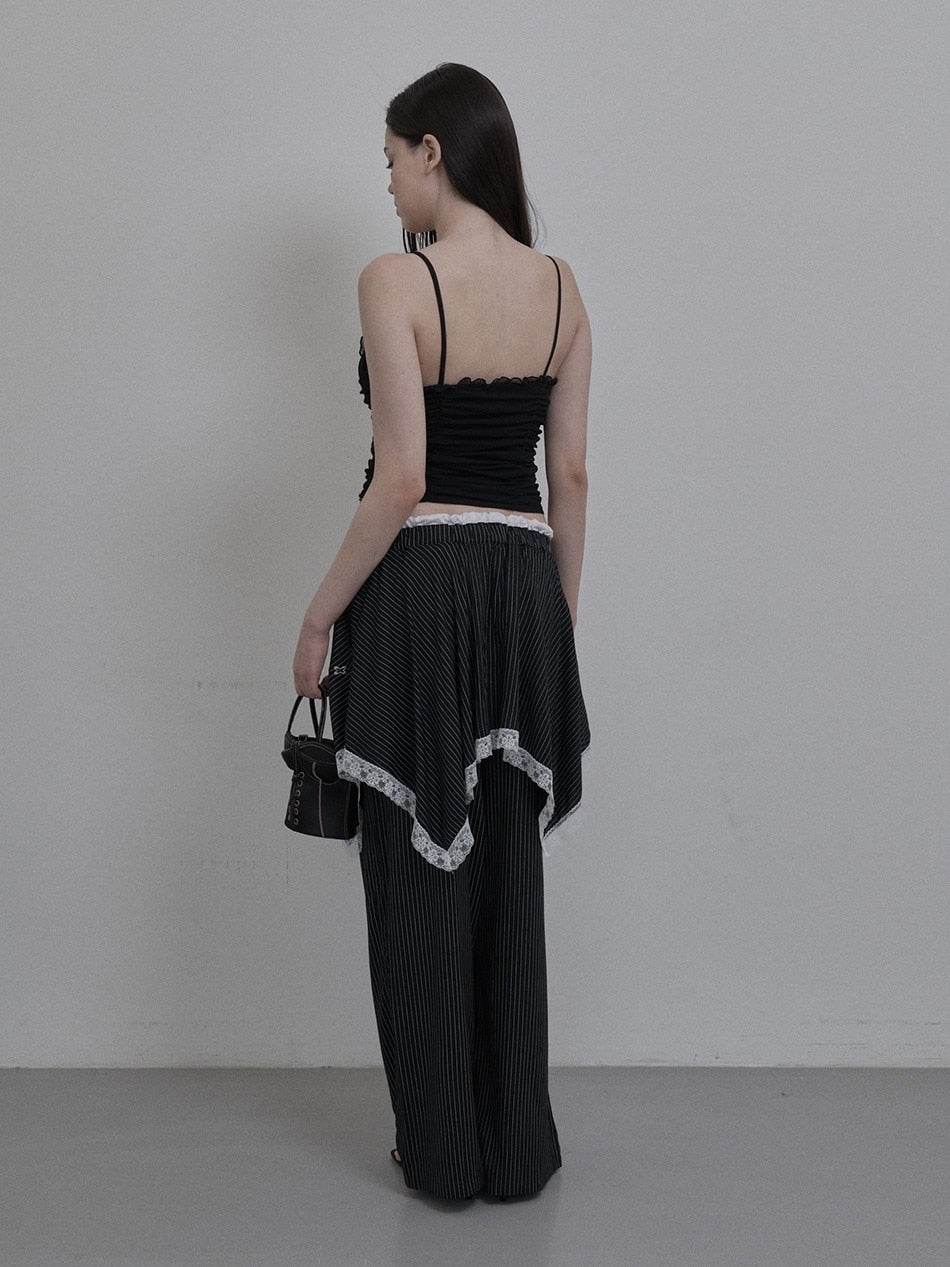 【SETUP‐EXE】MESH SHIRRING SLEEVELESS