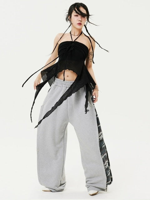 【HOLY NUMBER 7】Ribbon Ruffle Tube Top