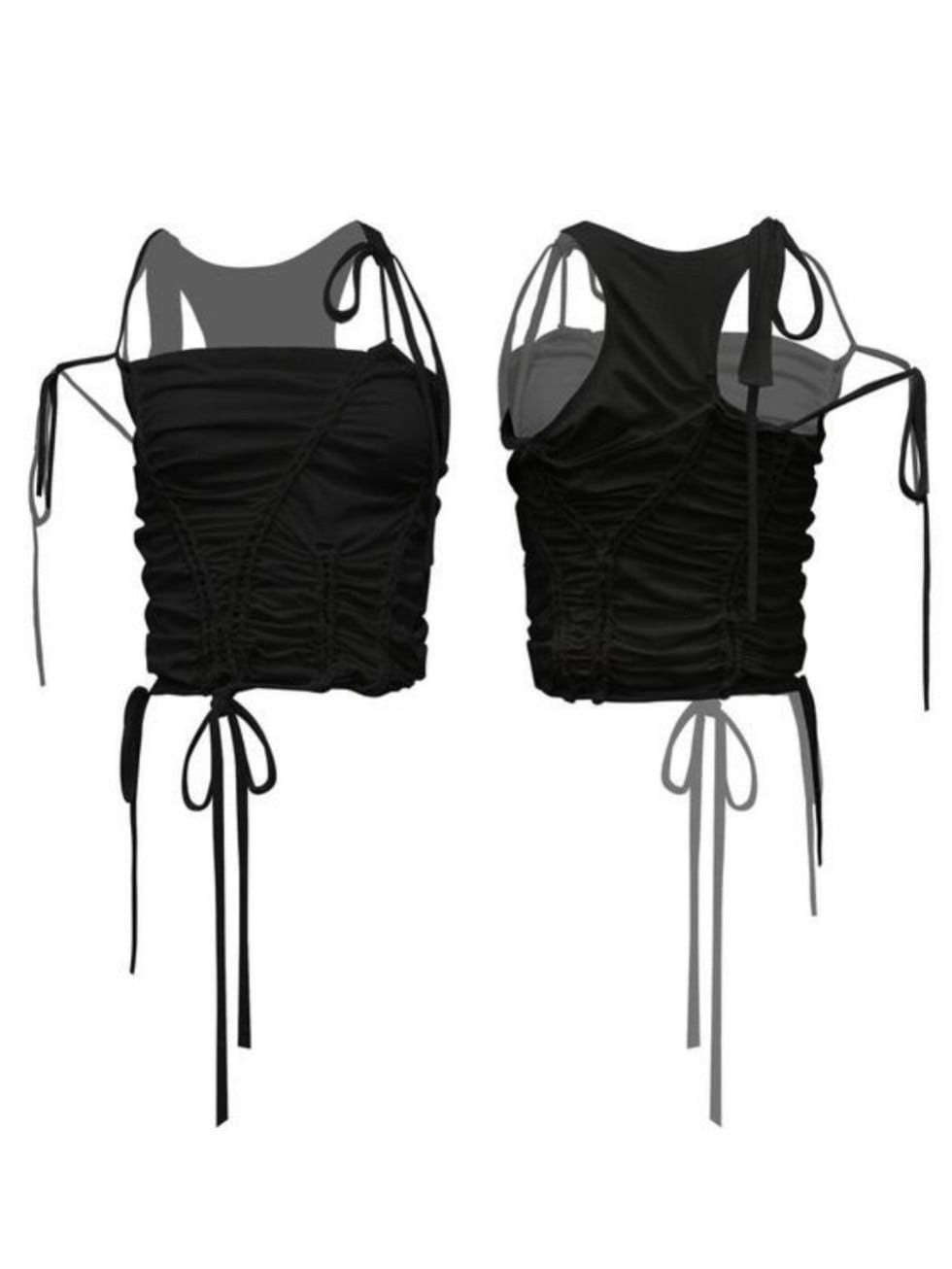 【NACHE】BRAID DROP SLEEVELESS