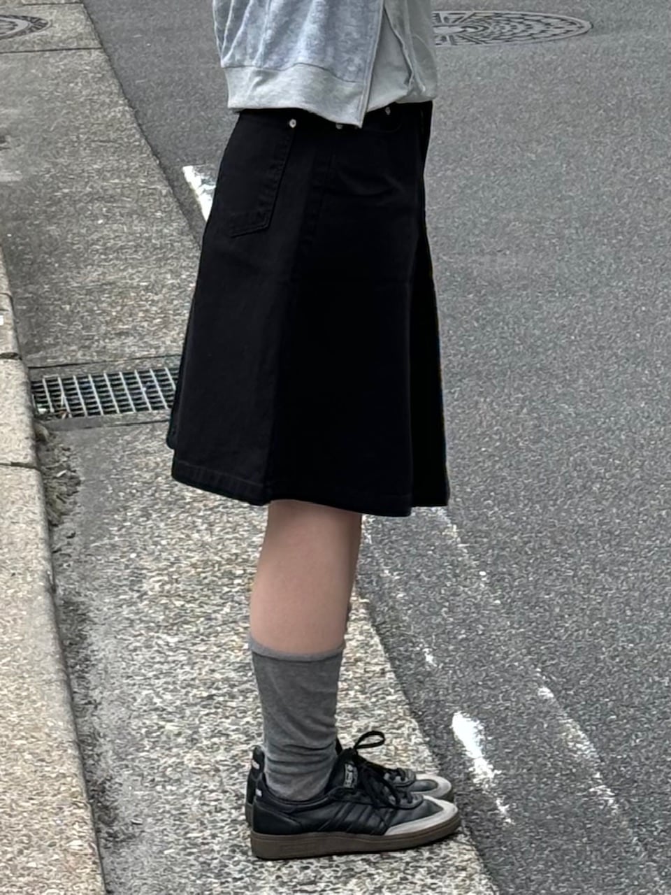 受注制【OaKS】cotton midi skirt