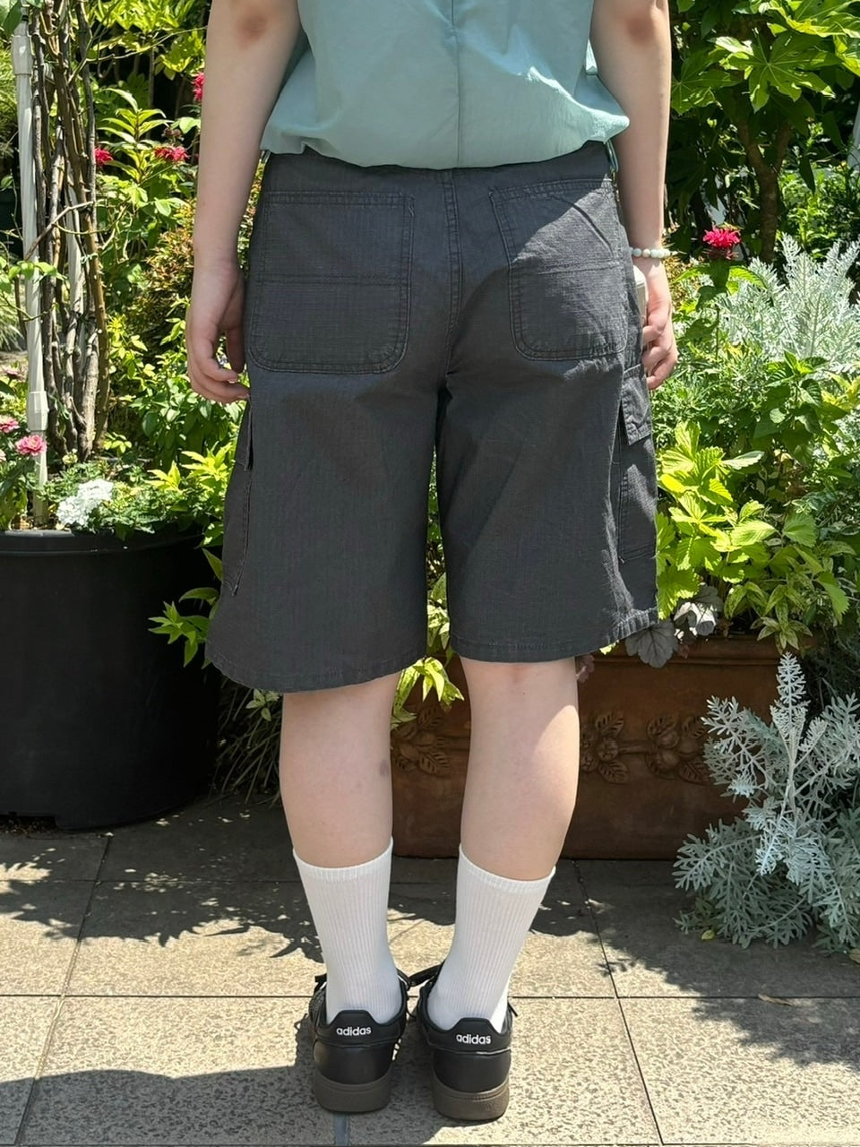 受注制【OaKS】cotton cargo half pants (2color)