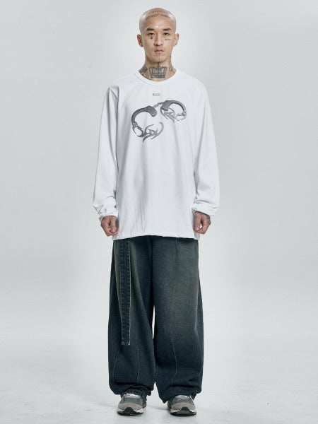 【AJOBYAJO】Tribal AJO Handcuffs Long Sleeves T-Shirt