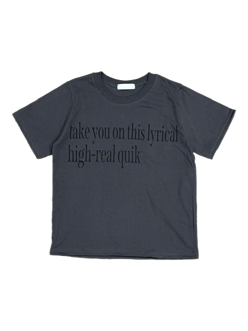 受注制【OaKS】cropped lettering t-shirt (3color)