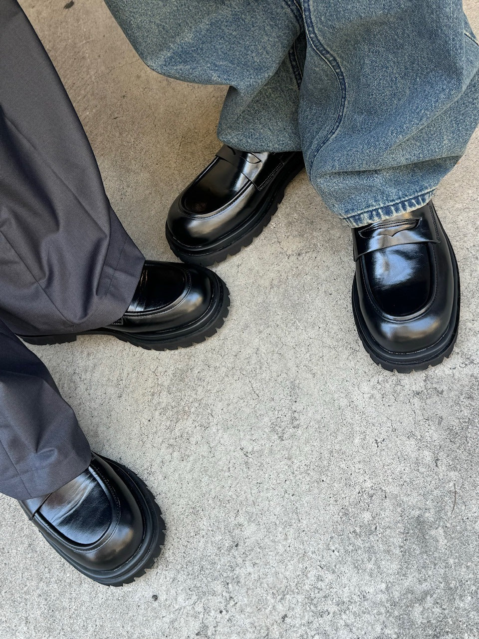 受注制【Chikashitsu +】double sole loafer