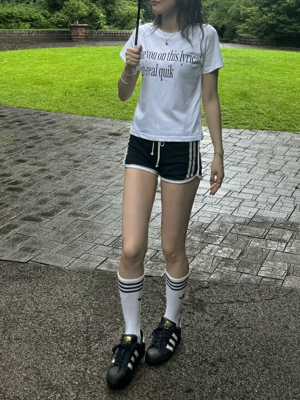 受注制【OaKS】lace short pants (2color)