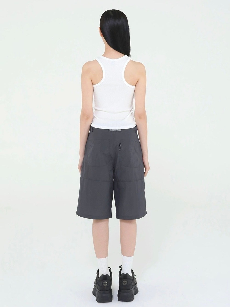 【Uglyshadow】BEADS MANGO SLEEVELESS / 【アグリーシャドウ】ビーズシンプルタンクトップ