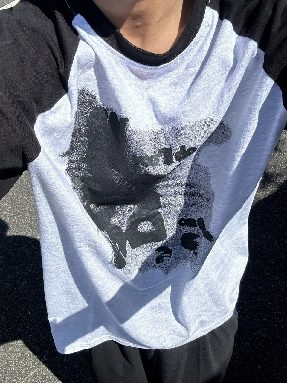 受注制【RENOL】graphic raglan sleeve tee