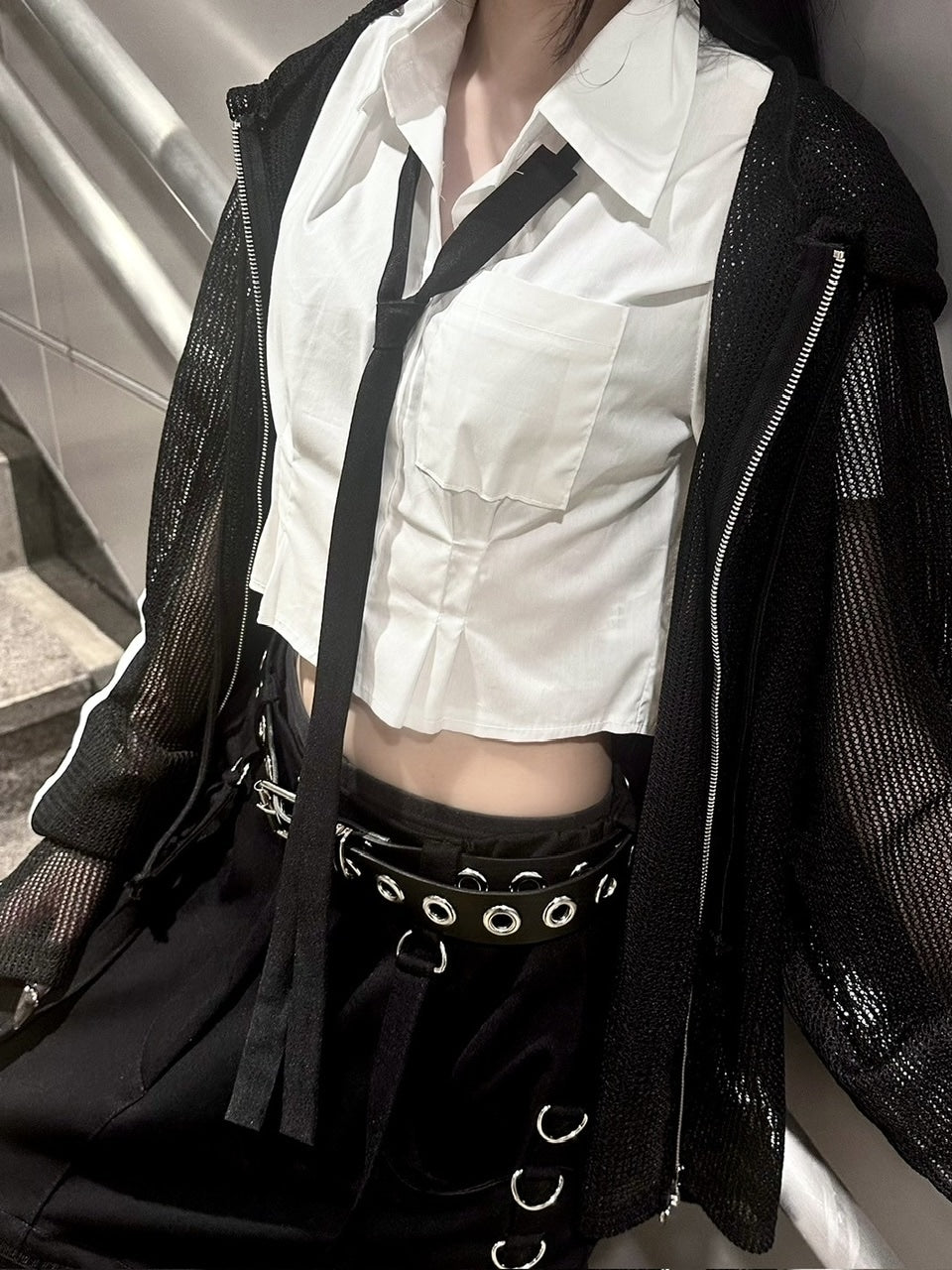 受注制【Never mind the XU】simple narrow tie (2color)