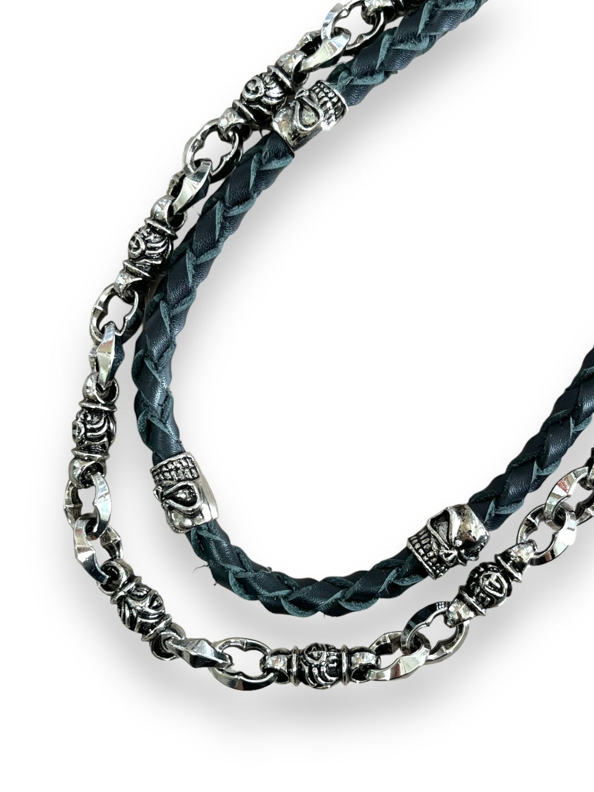 受注制【Bizarre Maiden】triple leather wallet chain