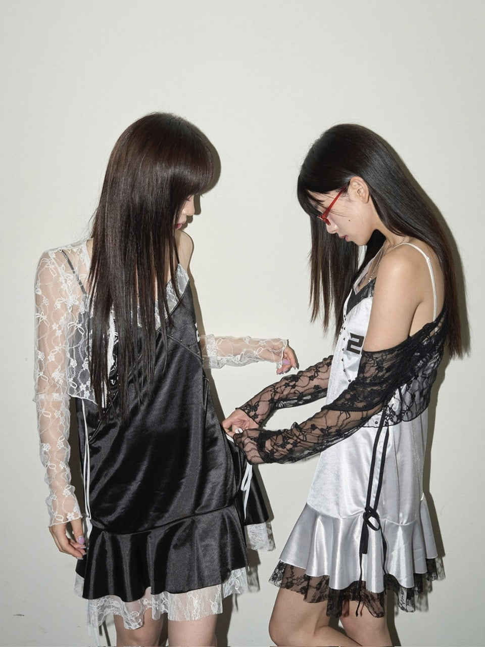 【CHERRYQUIRI】lace crop cd