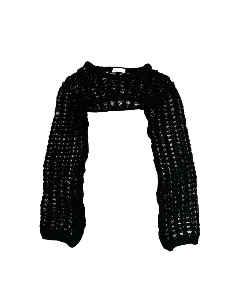 受注制【Never mind the XU】cropped summer knit (3color)