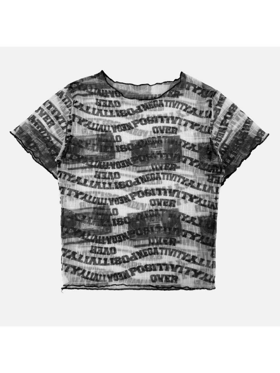 【HOLY NUMBER 7】Waacking Dance Studio Cassette tape Graphics T-Shirt / 【ホーリーナンバーセブン】グラフィックロゴプリント長袖Tシャツ