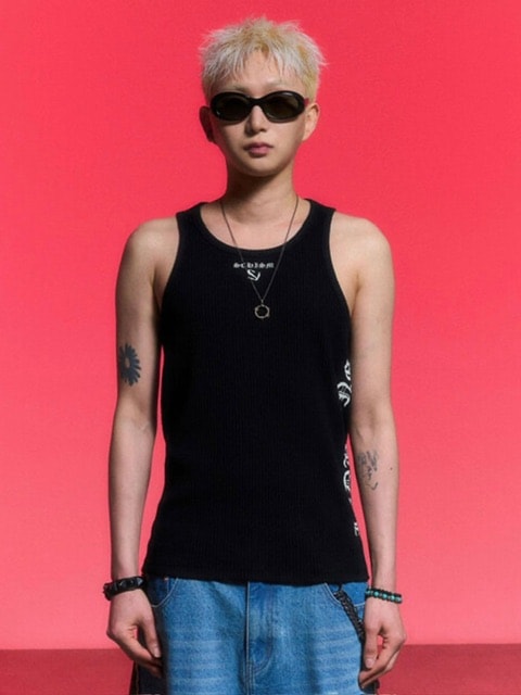【SCHISM INDUCING】MUSCLE TANK TOP