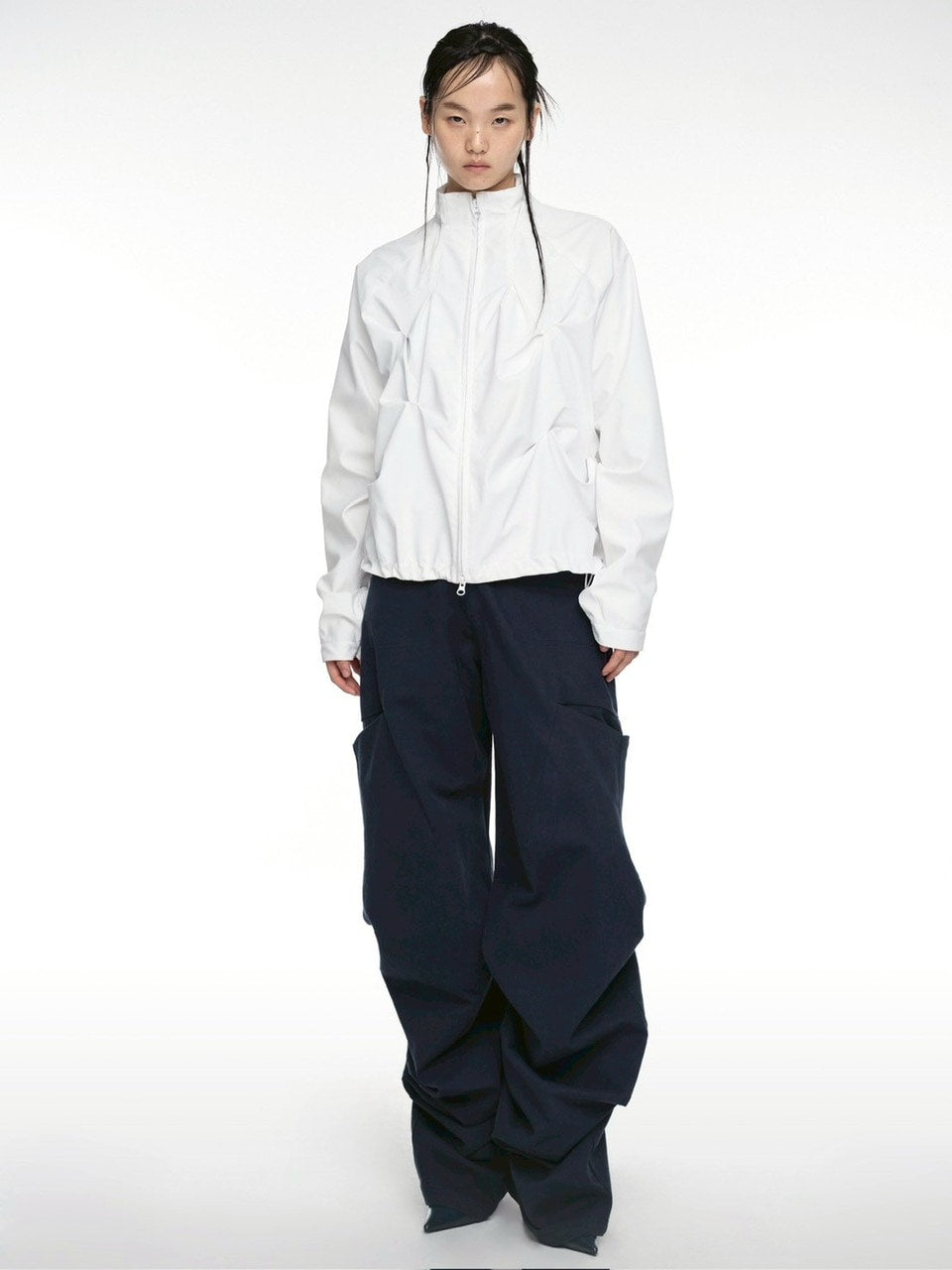 【NACHE】PINTUCK WIND BREAKER (UNISEX)